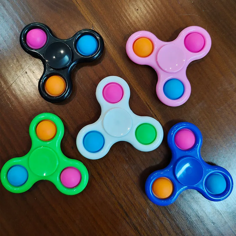 free FIDGET SPINNER buy 2 get 1 free TRI SIDED HAND FINGER TOY ships from USA 