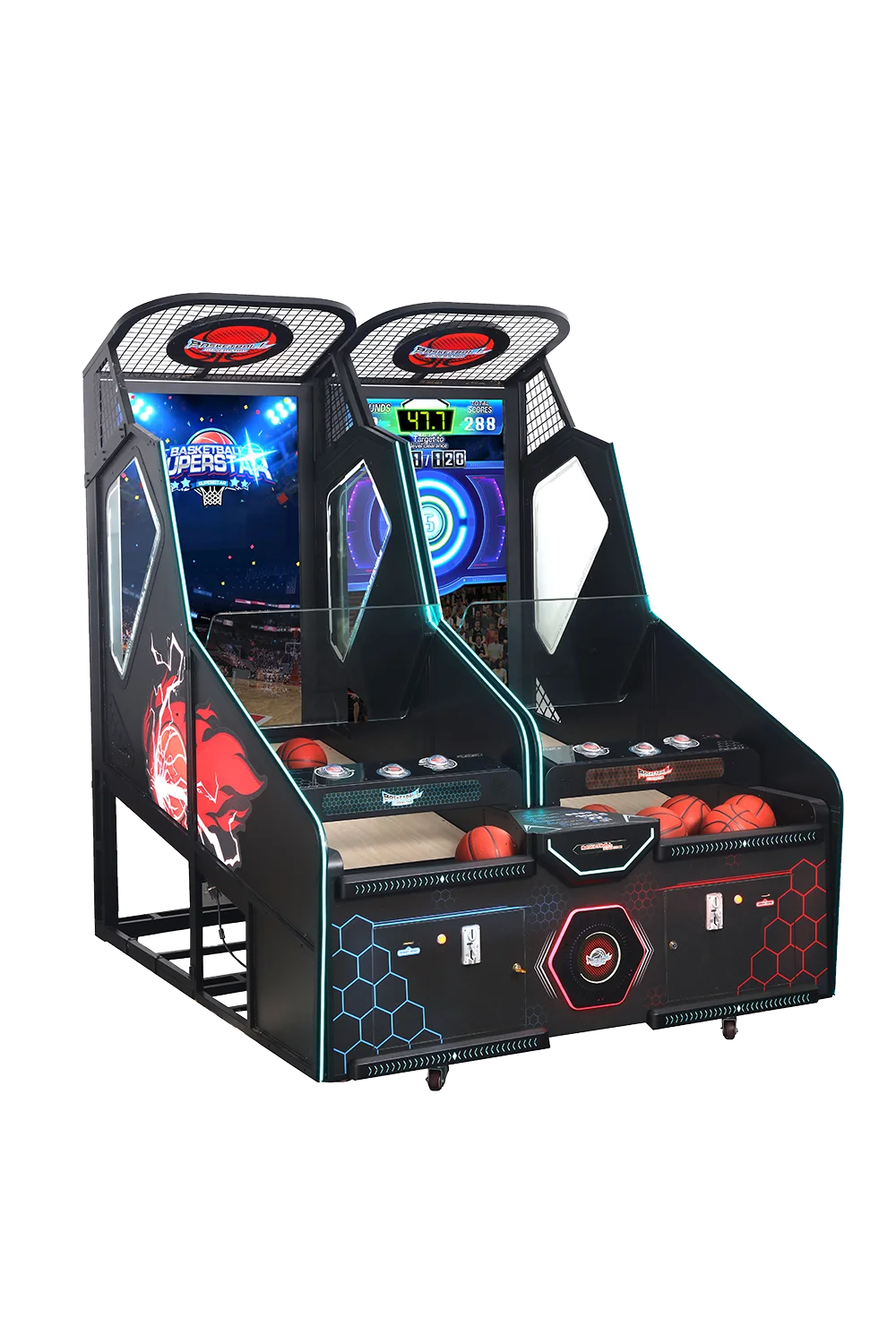 FunPark Hot Selling Multiplayer Online Street Basketball Arcade Game Machine for Indoor Amusement Park details