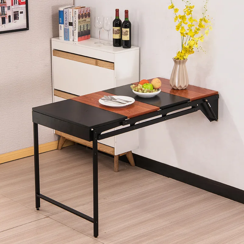 HOMEMORE Space-saving Adjustable Telescopic Multifunctional Wall-mounted Folding Table Small Space Storage Rack
