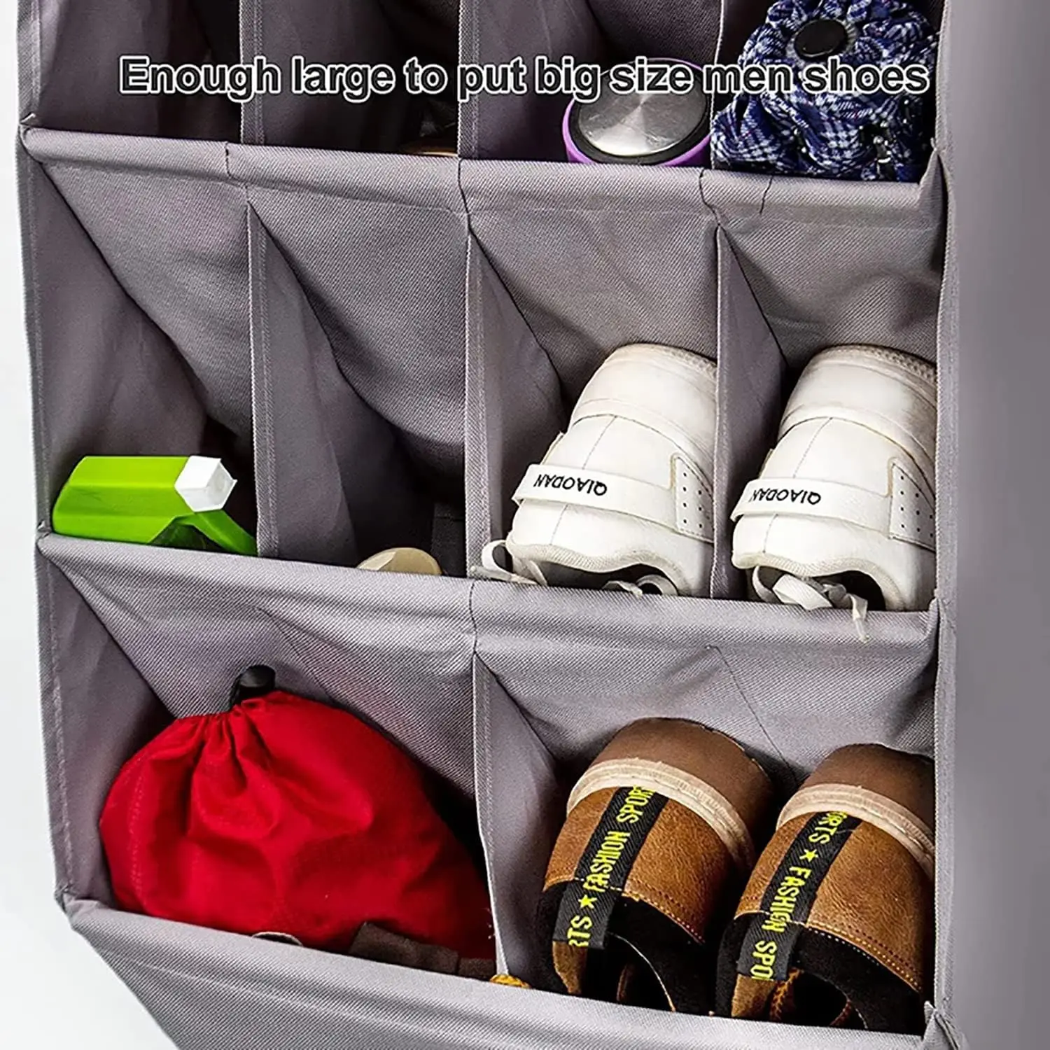 Over The Door Shoe Organizer 12 Large Mesh Pockets