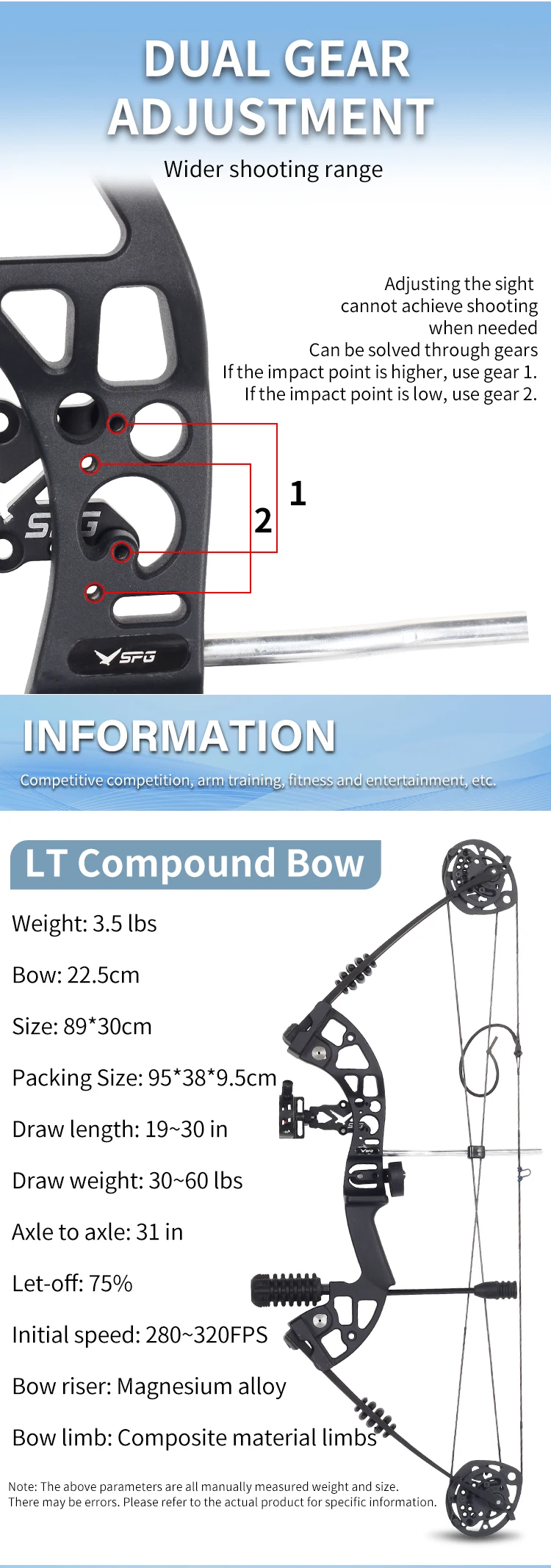 Compound Bow And Arrow Set Professional Hunting Archery Target Stabilizer Sight Release Archer