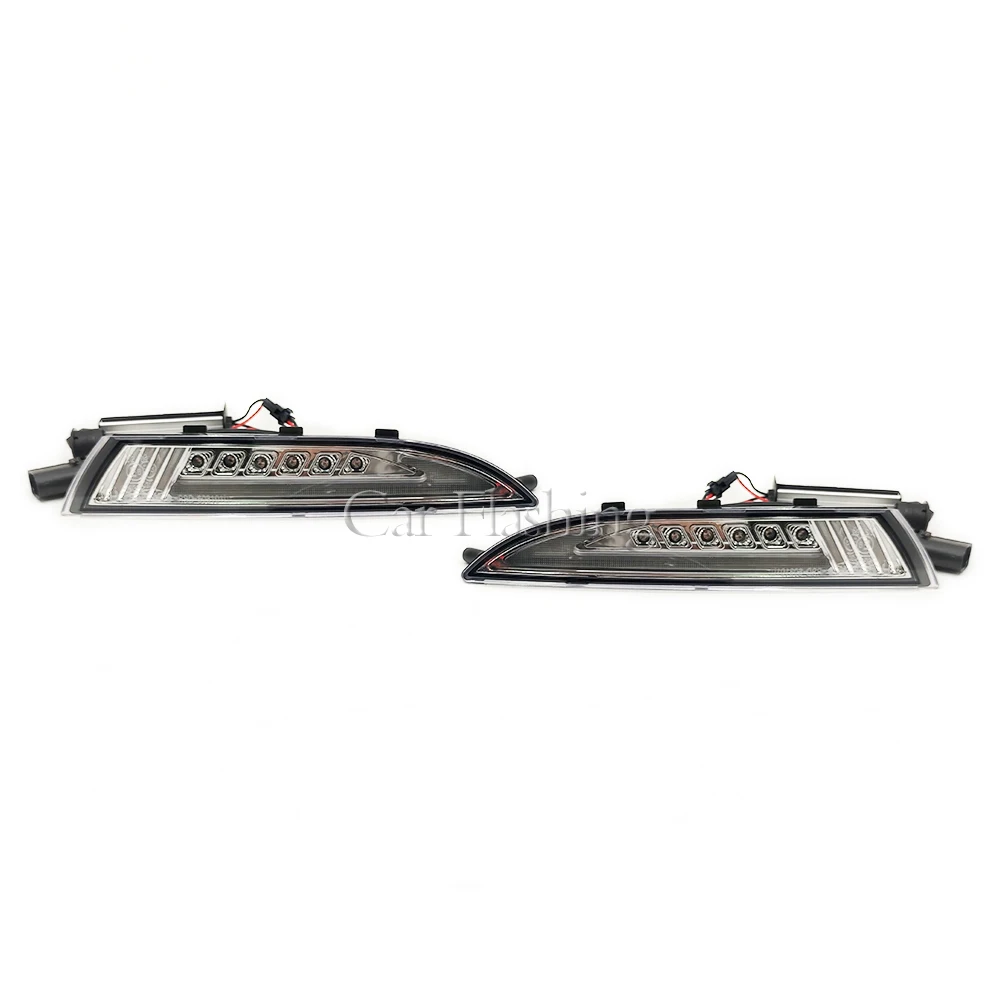 Car Front LED DRL for VW Scirocco 2008 2009 2010 2011 2012 2013 2014 2015 Amber Turn Signal Lights Daytime Running Lights