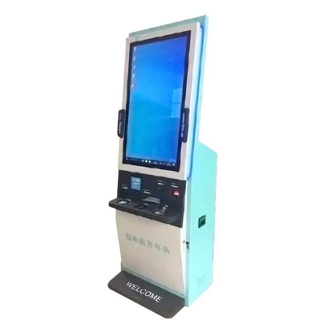 21.5 Inch Touch Screen Self Service Sports Betting  Terminal Machine Payment Kiosk With Ticket Printer Card Reader