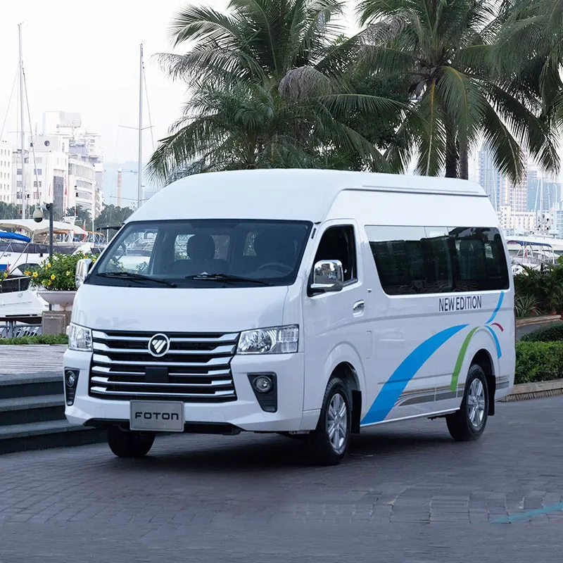 Foton Van View CS2 Mini Bus 13-Seater 4x2 Manual Gearbox Light Interior Gas/Petrol Fuel Fabric Seats Left Steering R15 Tire New