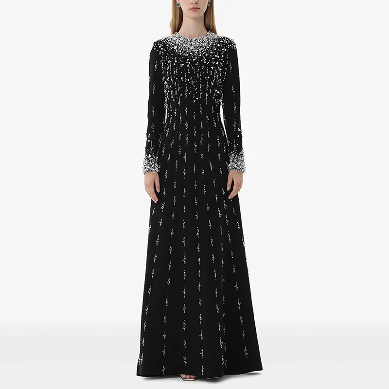 chinese dress ladies Women's Vintage Western Cowgirl Maxi Dress Long Sleeve Sexy Deep V Flowy Long  Dress Fall Casual Dress,Black,S at Amazon Women's Clothing store
