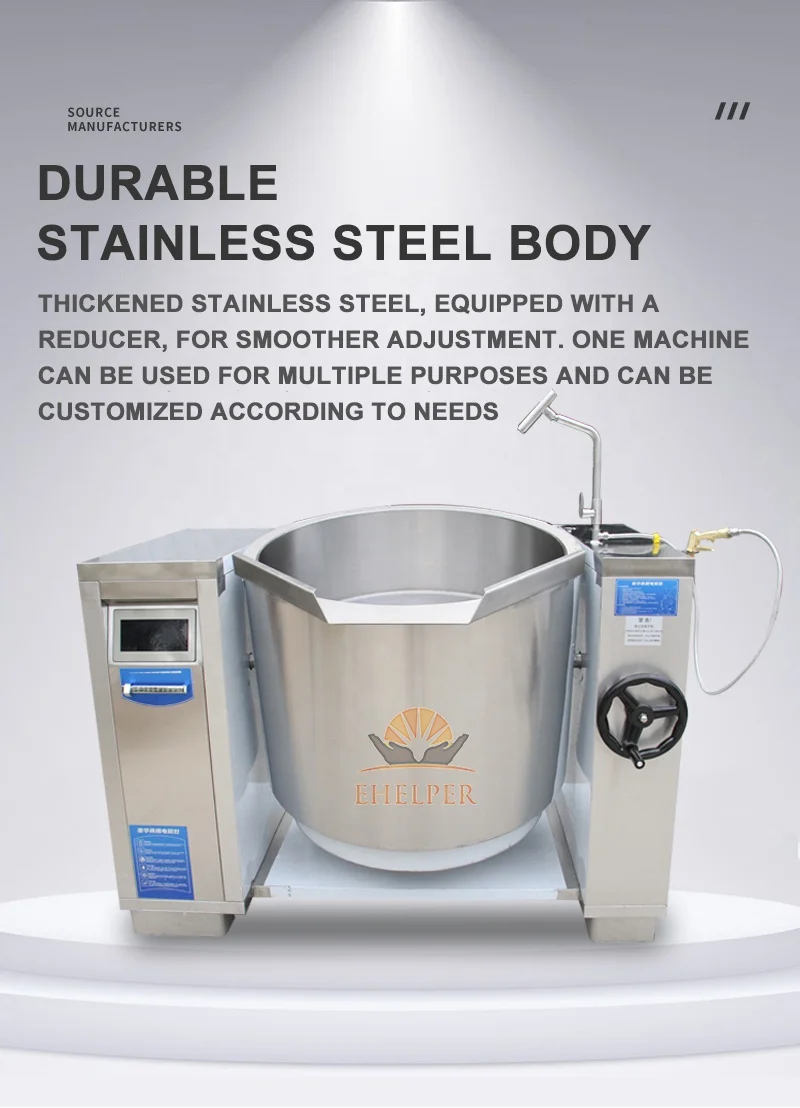 Commercial Tilting Type Decoction Furnace Tiltable Soup Porridge Stove Tiltable Soup Congee Oven