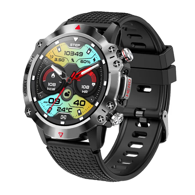 2023 Newest Kr10 Outdoor Sport Three Defenses Smartwatch Long Battery ...