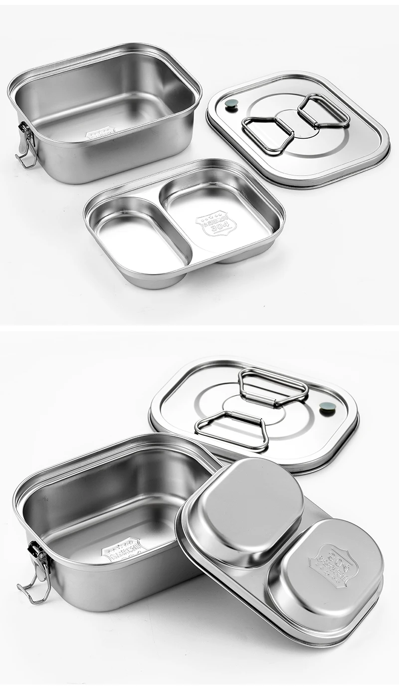 Student Lunch Box Antibronzing Portable Lunch Box Large And Small