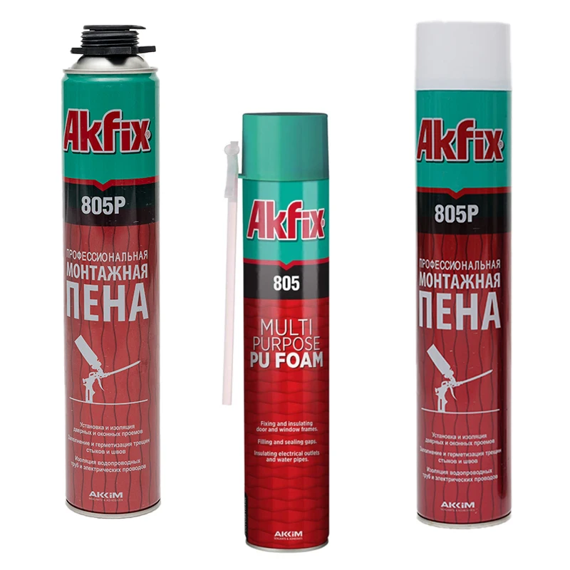 500ML Foam Expanding  Liquid Expanding Insulation Mount Good Hardness Gap Filling Spray Pu Polyurethane Foam