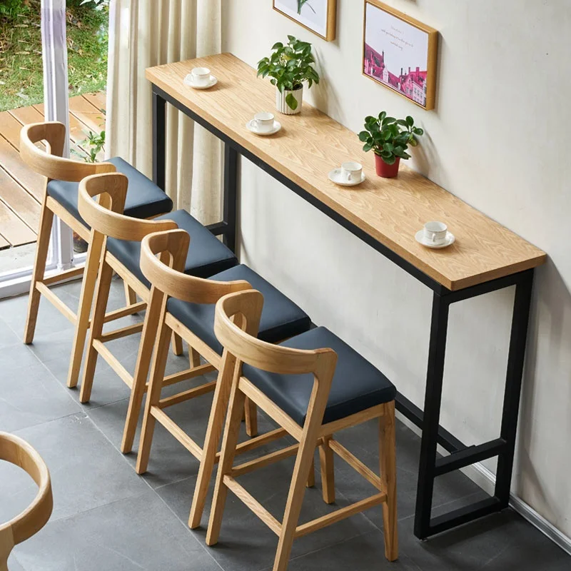 Latest Excellent Solid Wood bar Chair Design Counter Modern bar Stool