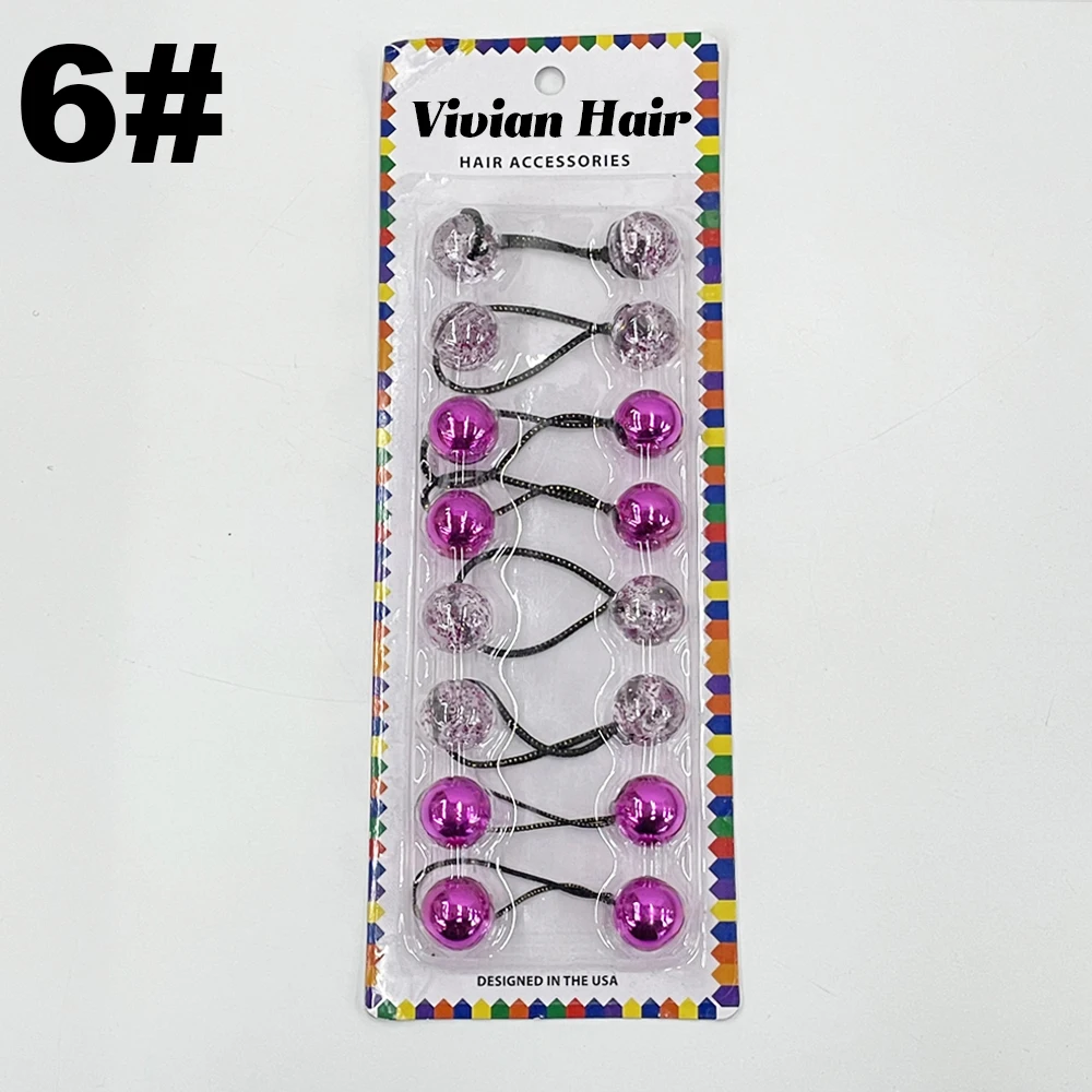 Аксессуары для волос в оплетке, шарики из хрустального шара, эластичные шарики для волос, аксессуары для косичек и локонов, Детские шарики, резинки для волос