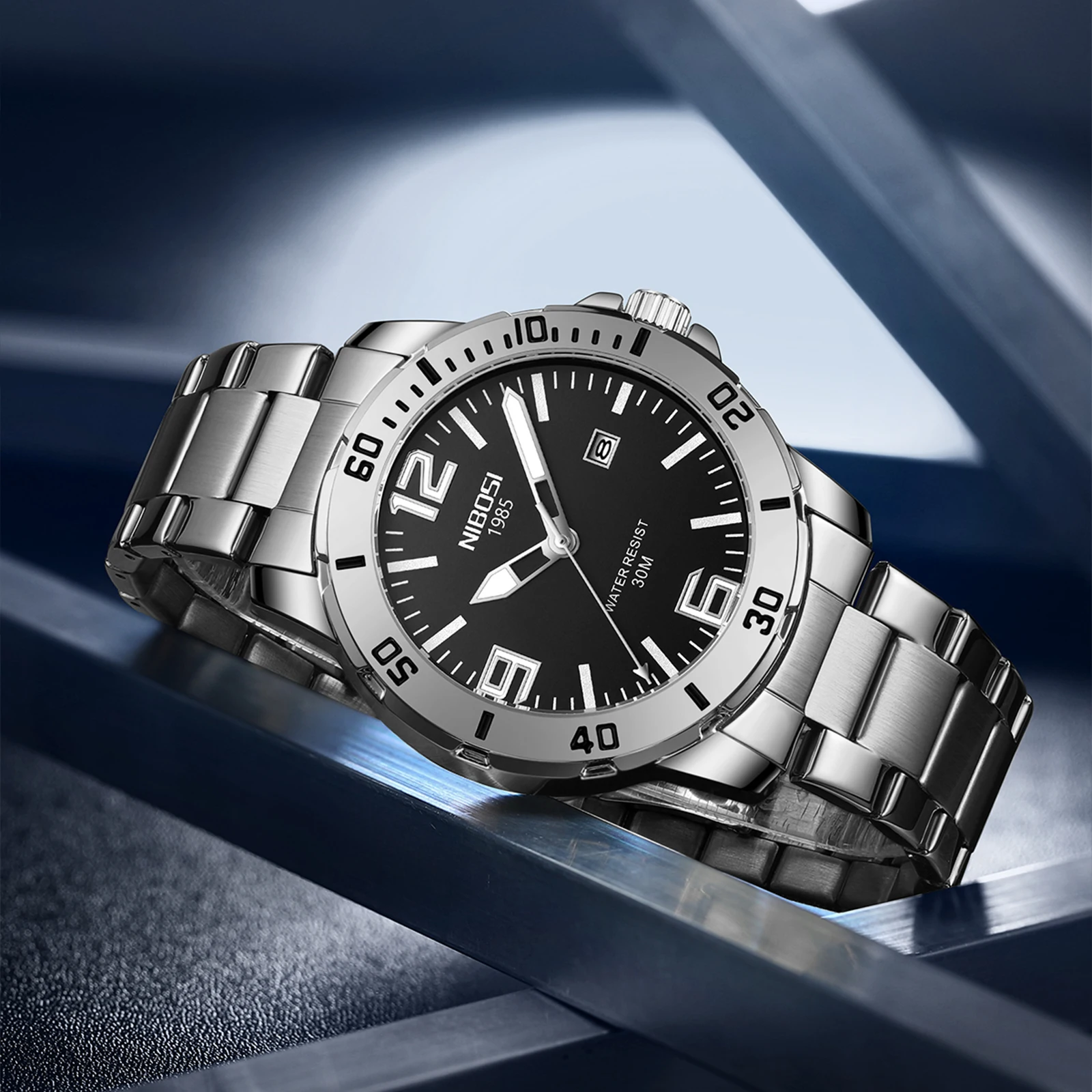 Relojes NIBOSI 2589 al Por Mayor, Reloj de Cuarzo Económico a Prueba de  Agua para Hombre, Reloj de Pulsera de Acero Inoxidable de Moda