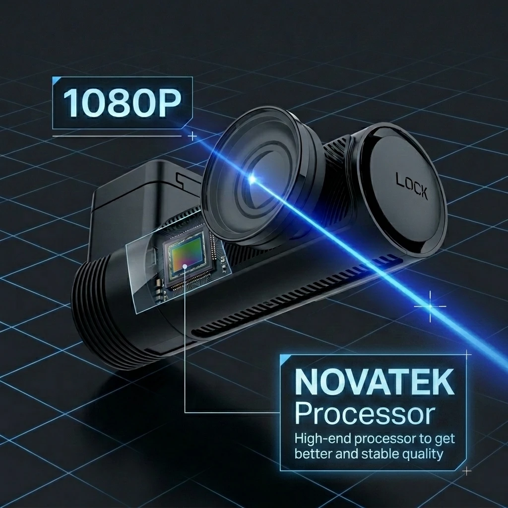 VIEVGUARB Car DVR 1080P Dash Camera with Wi-Fi One-click Wide-Angle Lens IPS Screen Video Recorder