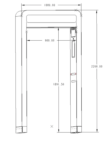 Warehouse Rapid Counting Anti Theft UHF RFID Smart Inventory Management System Security Arch Gate Reader