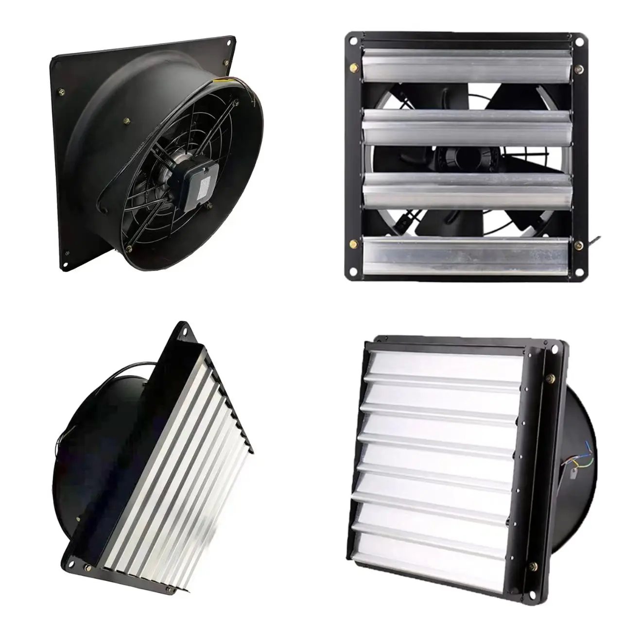 Square Shutter Ventilation Fan, IP54, Wall - detail 4