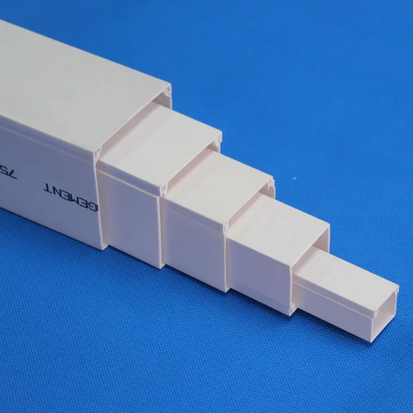 Pvc Trunking Electrical Wire Pipe Conduit Arc Cable 25x8mm Flame