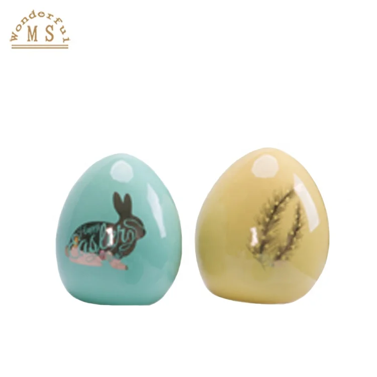 Traditional  Ceramic Decoration Easter Egg Ornament Gift for children home and Business Promotion