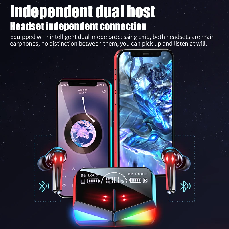 M28 Tws Earphone Gaming Monster Low 