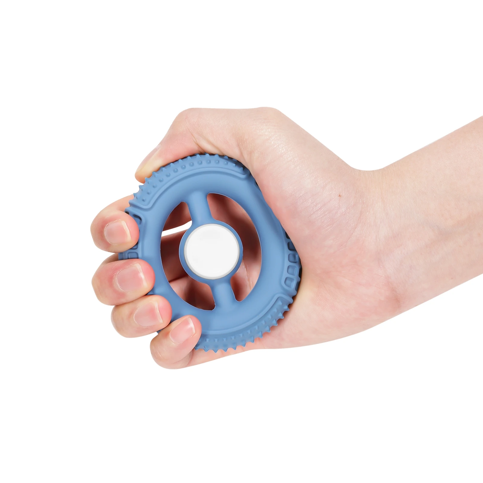 Custom Center Pink Cover Decompression Artifact Simple Silicone Fidget Spinner Squeeze and Rotating Gyro Hand Grip