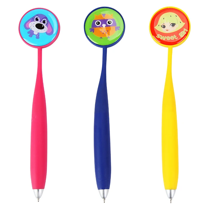 Ручка Licheng BP3395 с магнитом рекламная магнитная ручка резиновым покрытием в виде единорога для холодильника