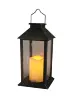 Black Led Candle Plastic Candle Lantern