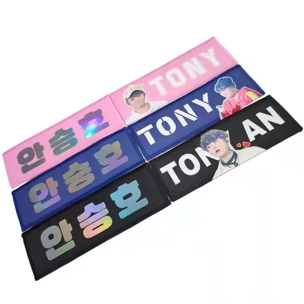 Fabric Banner Custom Logo Personalized Printing Gift Kpop Star Party Concert Birthday Hand Banners Slogan Banner