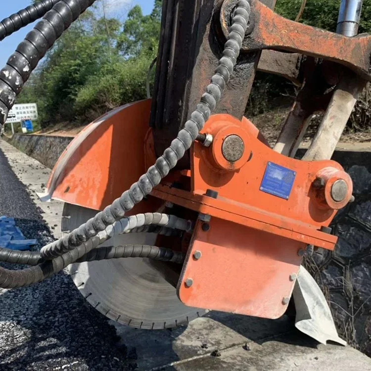 High Efficiency Excavator-Mounted Rock Cutting Machine Stone Machinery with Motor Core Components for Granite