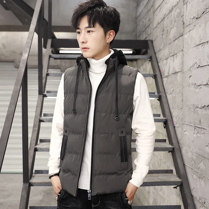 Men's Vest Jacket Winter Waterproof Warm Sleeveless Vest