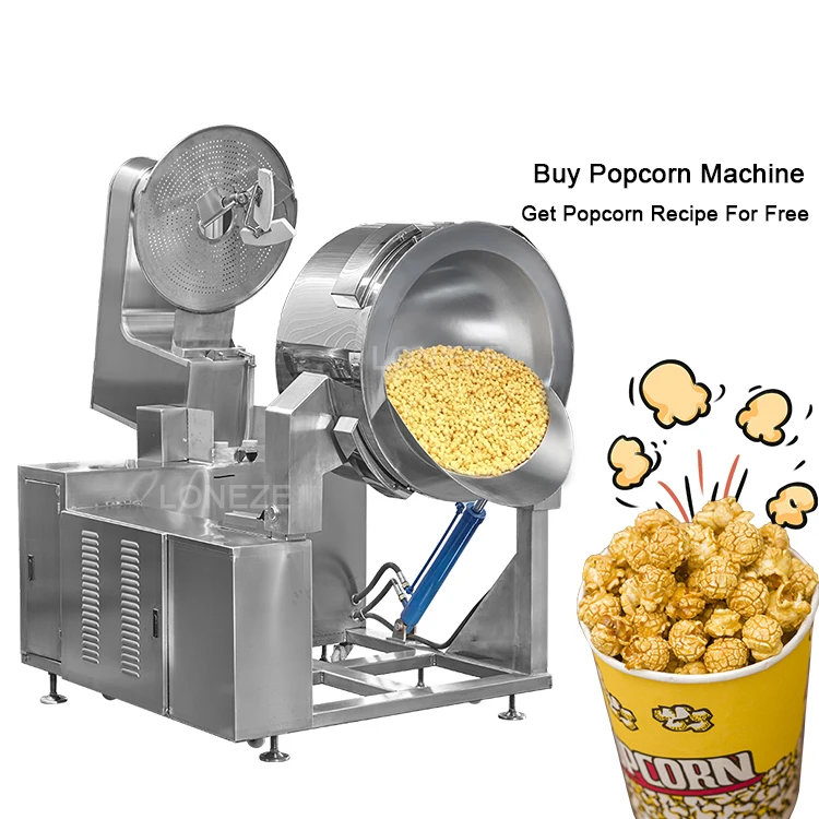 Industrial Flavored Popcorn Maker Electromagnetic Induction