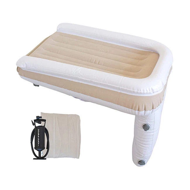 Самолёт с подставкой для ног путешествий малышей надувная кровать