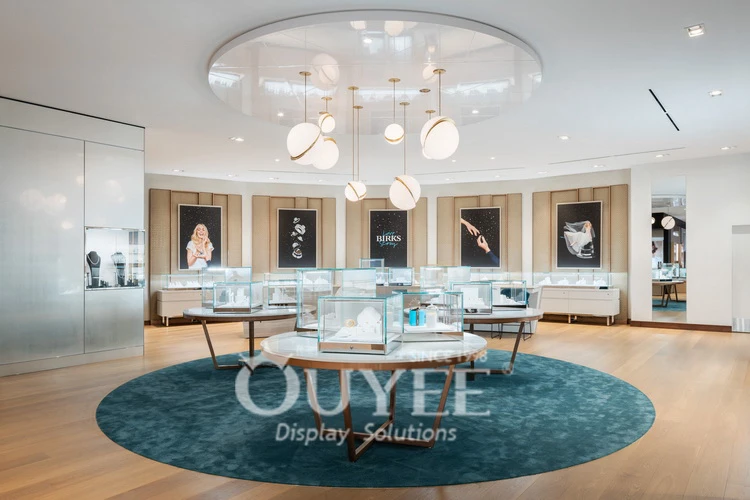 Modern Luxury Jewelry Display Cabinet for Showrooms - Customizable ...