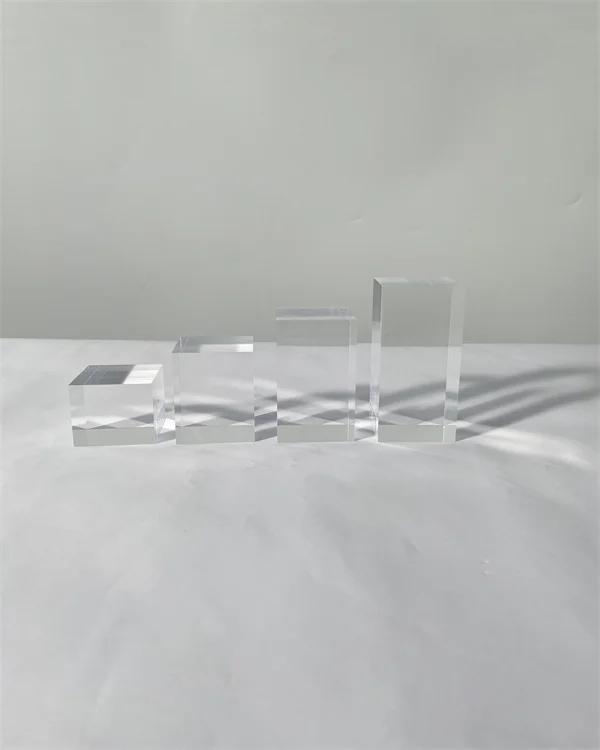 Clear Solid Acrylic Block