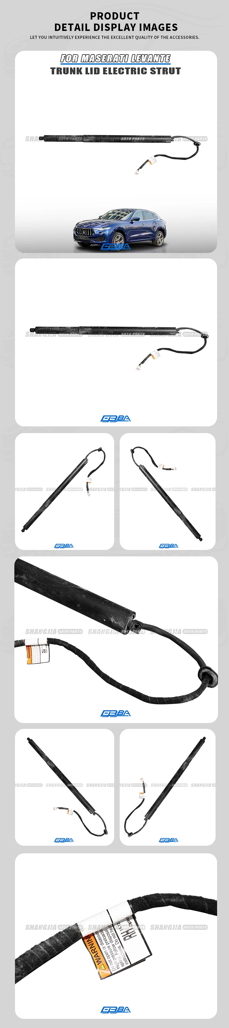 used auto parts trunk lid struts for maserati levante 2017 oe 670034958997-3
