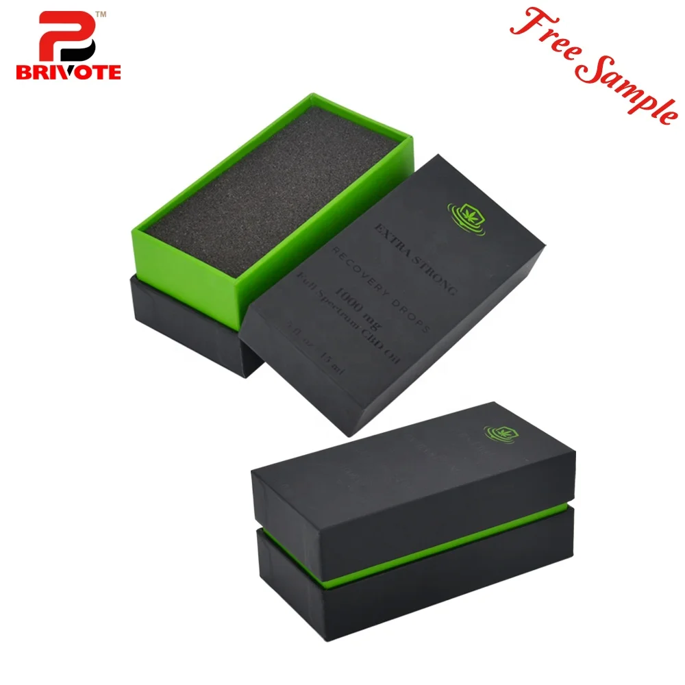 
Оптовая продажа, бумажная картонная упаковочная коробка для жидкого конопляного масла 