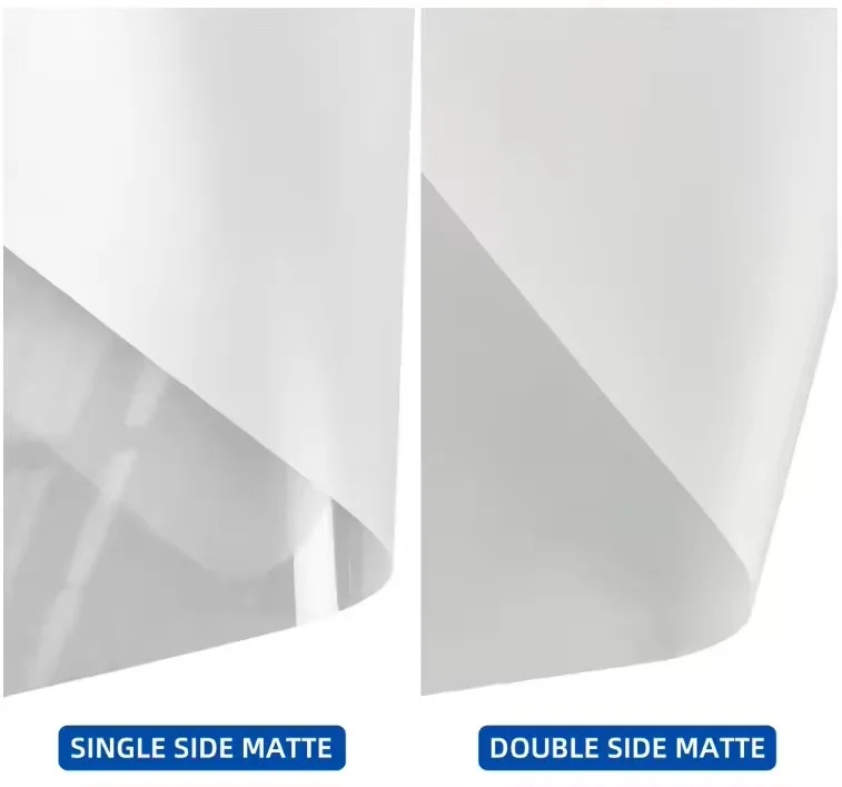 Mixed Tear Hot Tear Cold Tear PET Transfer Film Double-Sided Matte DTF PET Film For T-Shirt Printing