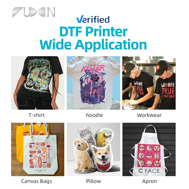 Dtf A3 All in One Dtf Printer with 2 Print Heads XP600 30cm DTF T-shirt Printer With Powder Shaker