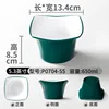 P0704-55 Dark Green and White