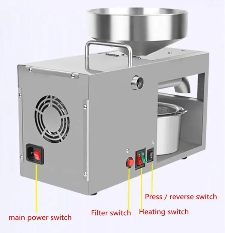 Малая машина для экстракции кокосового масла пресс прессования авокадо