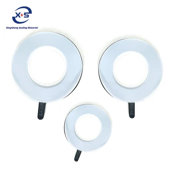 Pipeline specific PTFE coated gasket Custom-made high quality heat and oil resistant white PTFE O-ring gasket