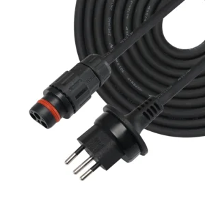 H07RN-F 3x1.0mm2 LNPE 3 Pin 5m with CH Swiss Type T13 Plug IP55 Waterproof Rubber Power Cable for Hyper 2000 From Zendur