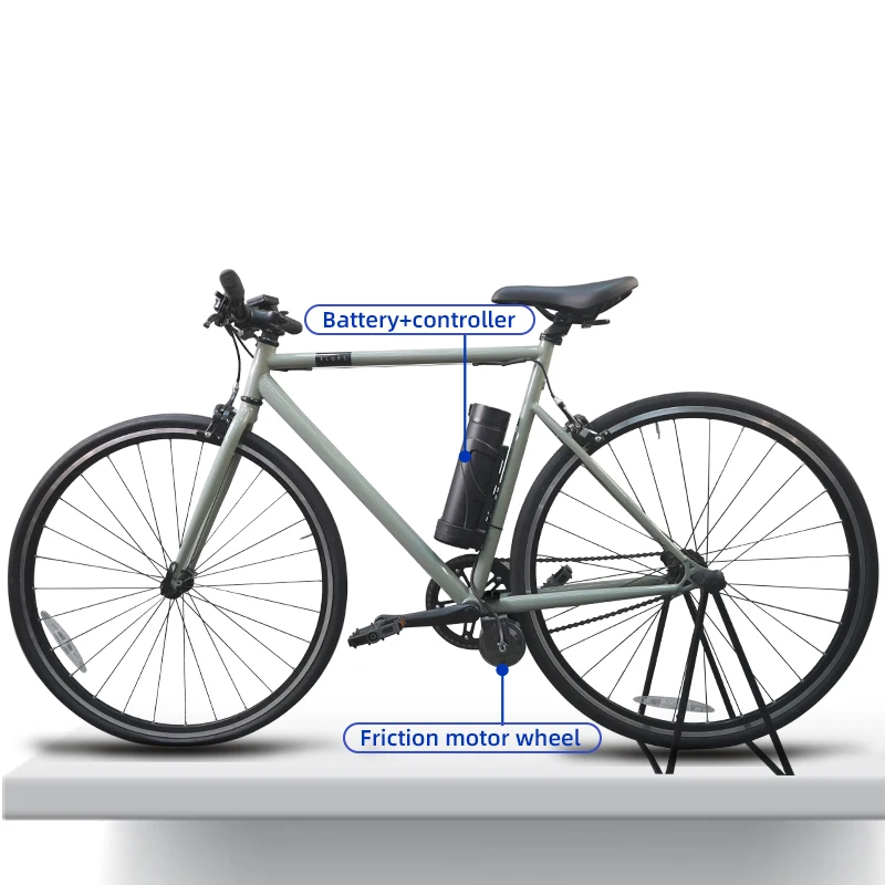 2025 OEM ODM Fast Speed New Friction Drive 250w Brushless Electric Bicycle Motor Conversion Kit for Bicycle
