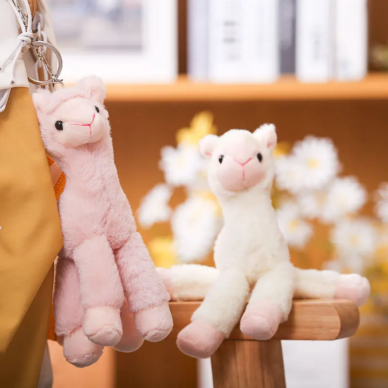 Kawaii Mini Llama Stuffed Animals Key Chain Alpaca Dolls