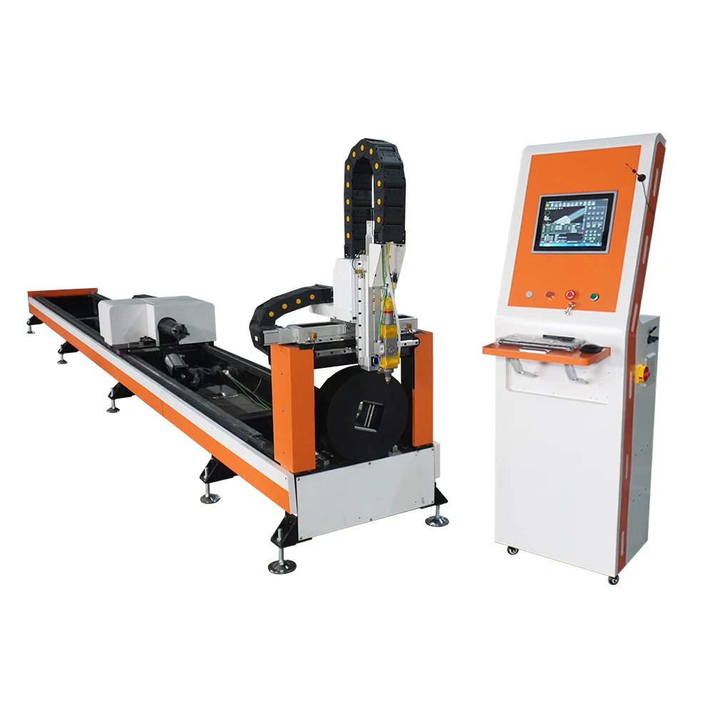 Fiber laser tube cutting machine 120mm cnc fiber laser tube cutter automatic tube laser good prices