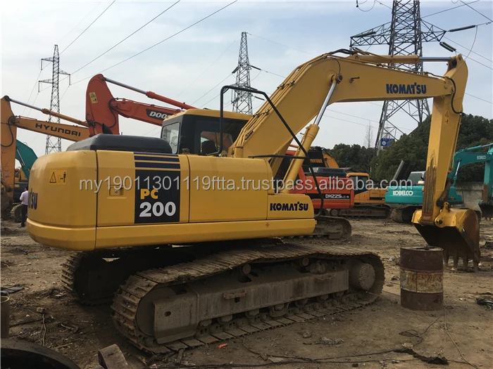 Used Original Japan Komatsu Pc200-7 Excavator Machine Komatsu Excavator ...