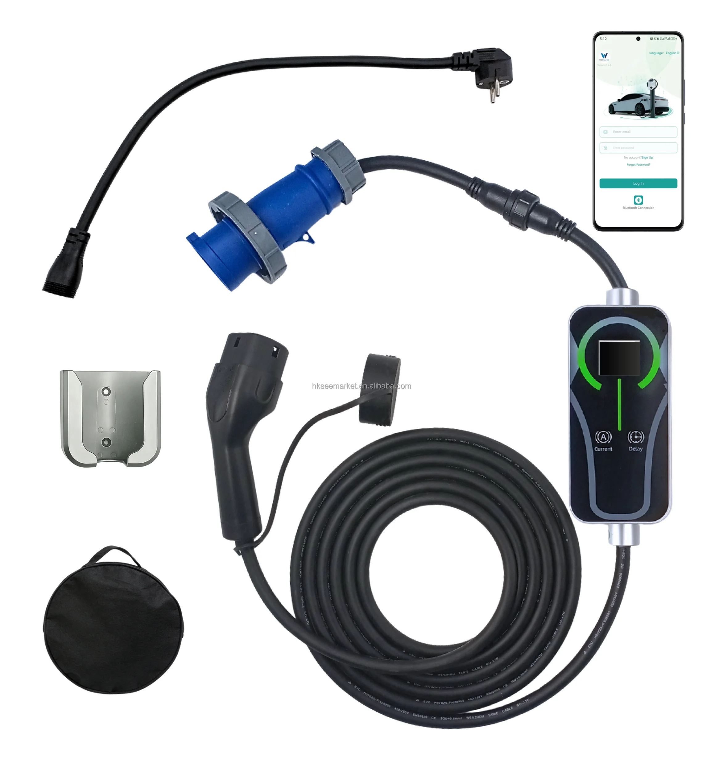 7kW Single Phase Portable On-Board EV Charger Type 2 AC1638(E1 ...