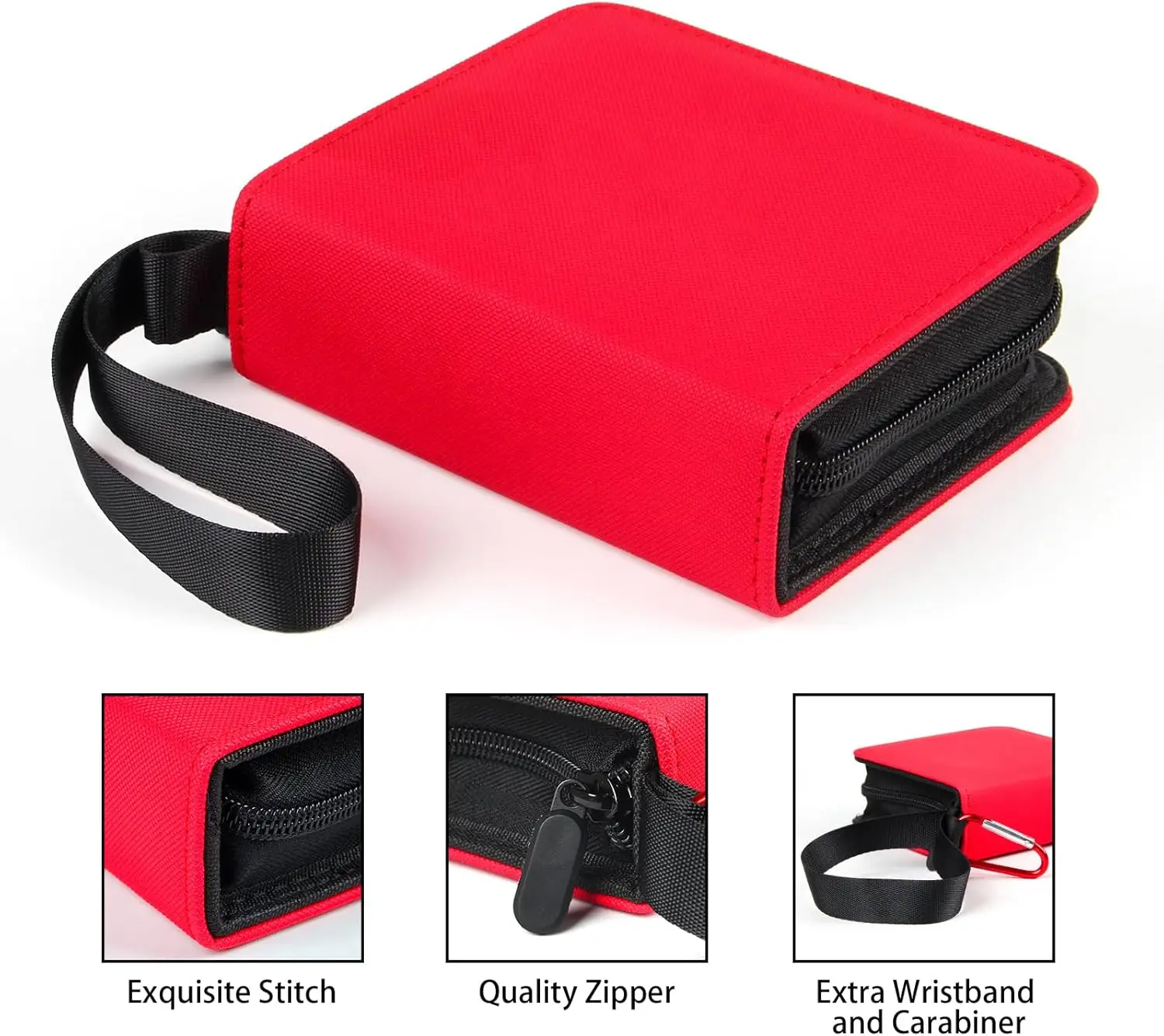 Premium Red Mini Card Binder 80-Pocket 1-Pocket PU Folder 40 Double-Sided Sleeves Small A6 Trading Card Collection Album Gift Premium Red Mini Card Binder 80-Pocket 1-Pocket PU Folder 40 Double-Sided Sleeves Small A6 Trading Card Collection Album Gift