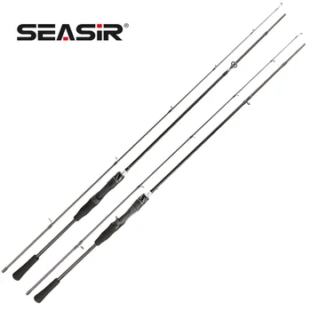 Lightweight Fishing Rod Fast Action Sea Jigging Fishing Rod Casting 1.8m  1.98m 2.1m 3section Carbon Spinning Boat Fishing Rod Saltwater Fishing Pole