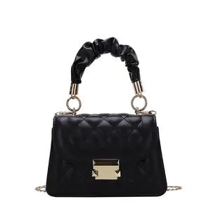 High Quality Cheap Price Handbags for Women Luxury Diamond Lattice Shoulder Small Bag China Wholesale Pu Ladies Shoulder Bag