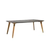 B model 180 rock slab long table (teak feet)