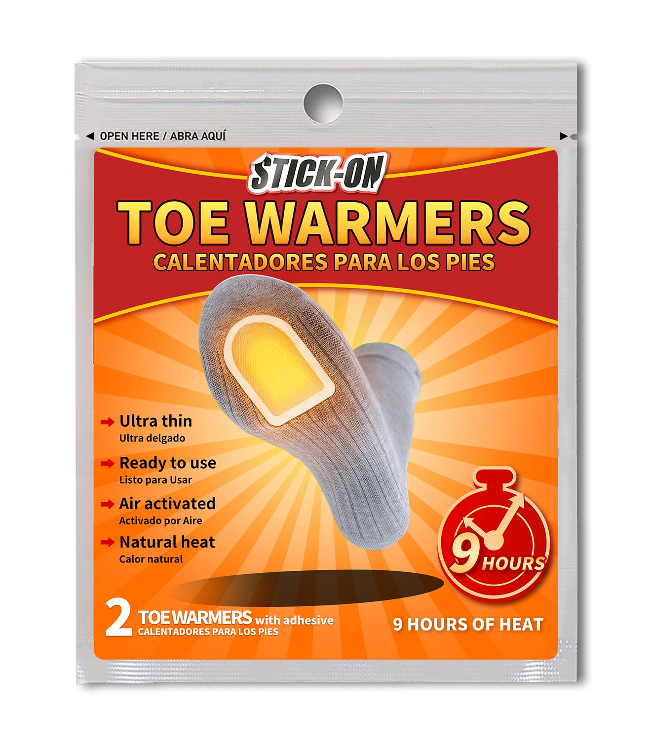 Oem Odm Toe Warmers Big Foot Warmers Disposable Moisture Absorption